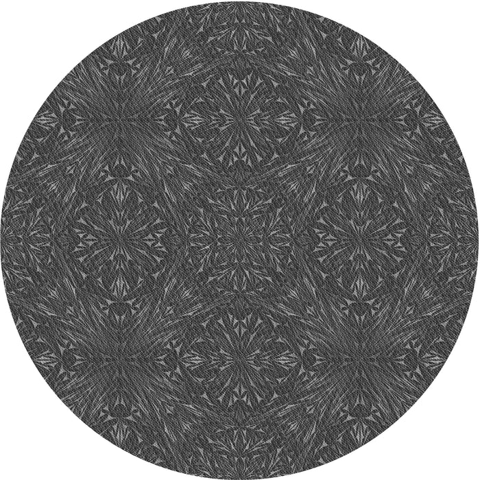 Square Machine Washable Transitional Black Rug in a Living Room, wshpat3795gry