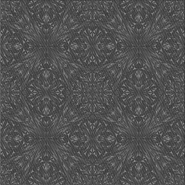 Round Machine Washable Transitional Black Rug, wshpat3795gry