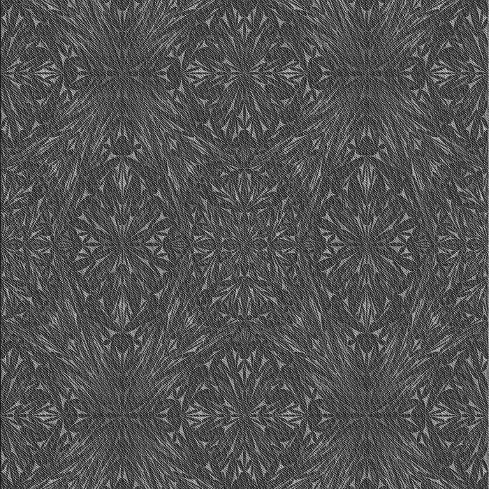 Patterned Black Rug, pat3795gry