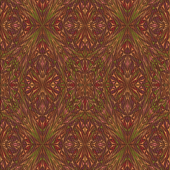 Patterned Saffron Red Rug, pat3795org