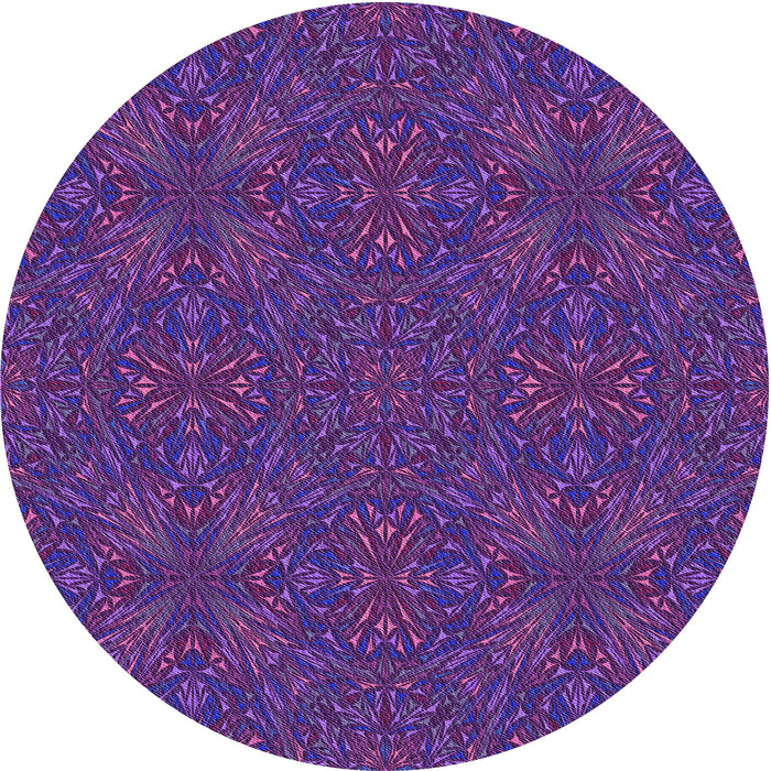 Square Patterned Purple Rug, pat3795pur