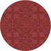 Square Machine Washable Transitional Red Rug in a Living Room, wshpat3795rd