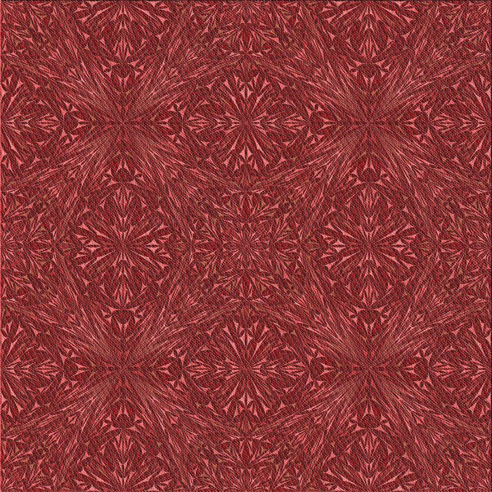 Round Patterned Red Rug, pat3795rd