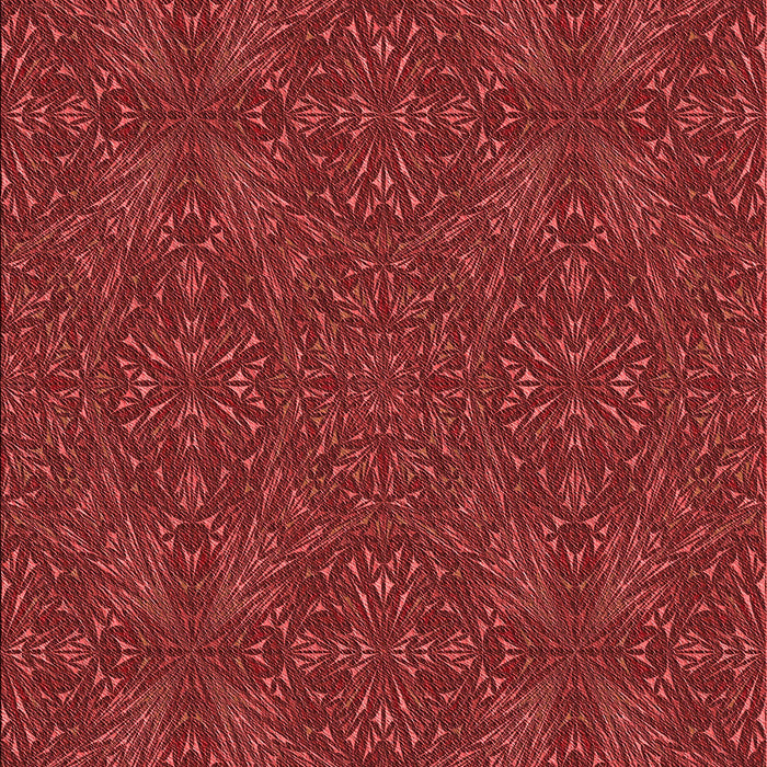 Patterned Red Rug, pat3795rd