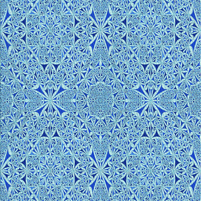 Machine Washable Transitional Blue Rug, wshpat3796lblu