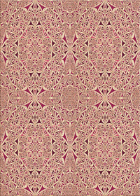 Machine Washable Transitional Red Rug, wshpat3796org