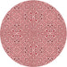 Square Patterned Red Rug, pat3796rd