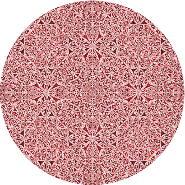 Square Machine Washable Transitional Red Rug in a Living Room, wshpat3796rd