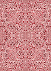 Machine Washable Transitional Red Rug, wshpat3796rd