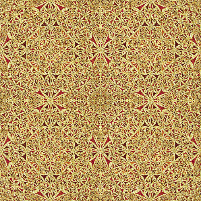 Round Patterned Mahogany Brown Rug, pat3796yw