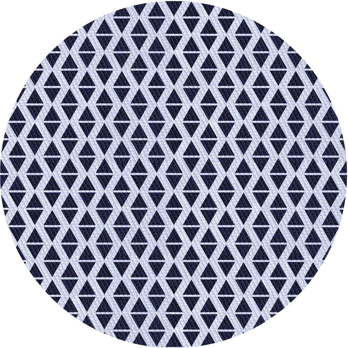 Square Patterned Blue Rug, pat3797blu