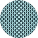 Square Patterned Deep-Sea Blue Rug, pat3797lblu