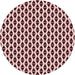 Square Patterned Deep Rose Pink Rug, pat3797rd