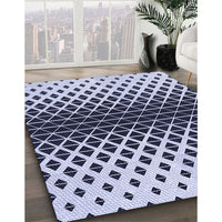 Patterned Blue Rug, pat3798blu