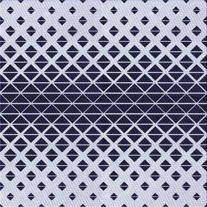 Round Patterned Blue Rug, pat3798blu