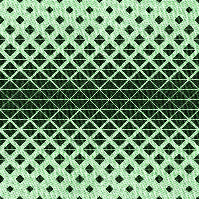 Round Patterned Dark Forest Green Rug, pat3798grn