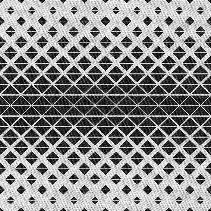 Round Patterned Dark Gray Black Rug, pat3798gry