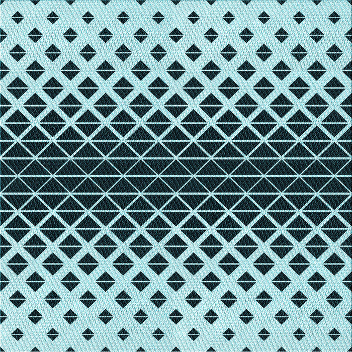 Round Machine Washable Transitional Medium Teal Green Rug, wshpat3798lblu