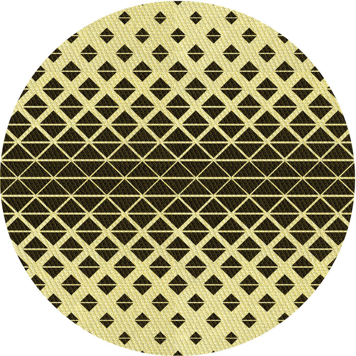 Square Patterned Bakers Brown Rug, pat3798yw