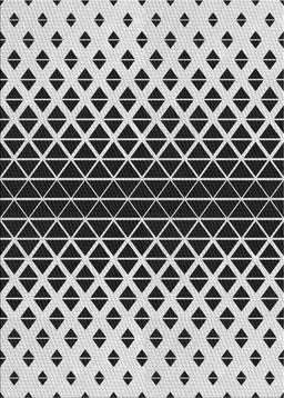 Patterned Platinum Gray Novelty Rug, pat3798