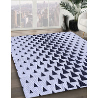 Patterned Lavender Blue Rug, pat3799blu