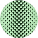 Square Patterned Mint Green Rug, pat3799grn