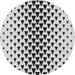 Square Patterned Ash Gray Rug, pat3799gry