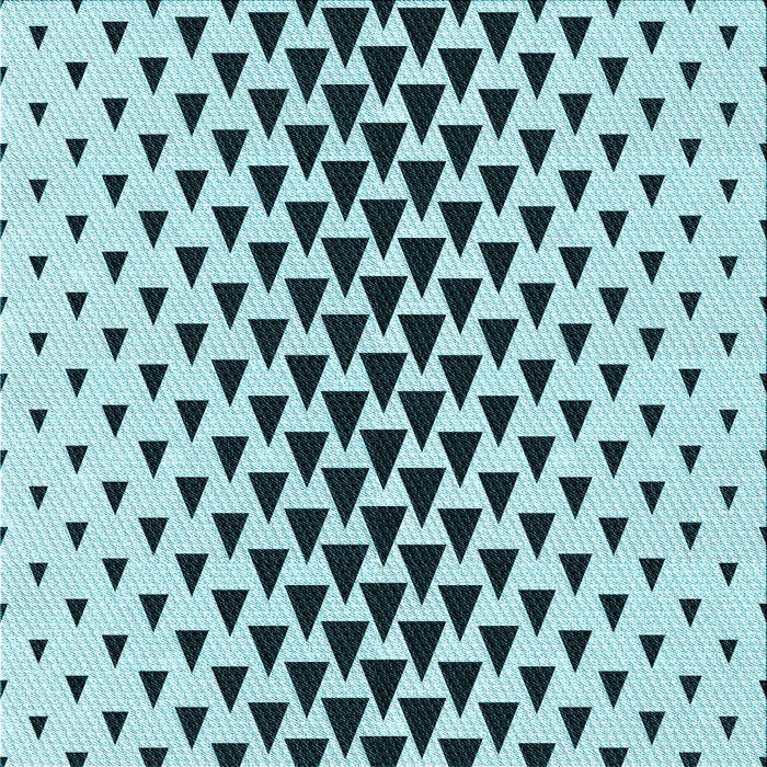 Round Patterned Electric Blue Rug, pat3799lblu