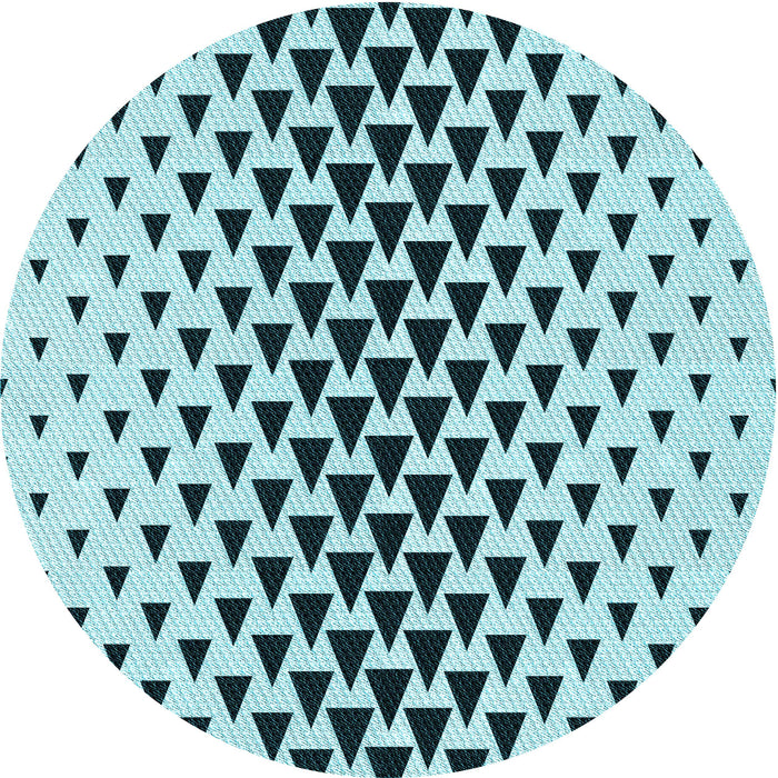 Square Patterned Electric Blue Rug, pat3799lblu