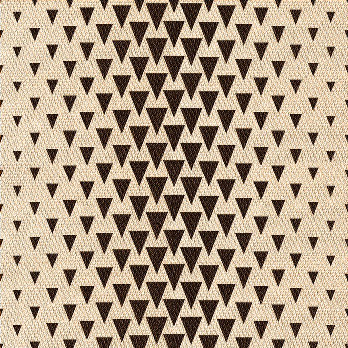 Round Patterned Sienna Brown Rug, pat3799org