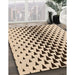 Patterned Sienna Brown Rug in Family Room, pat3799org