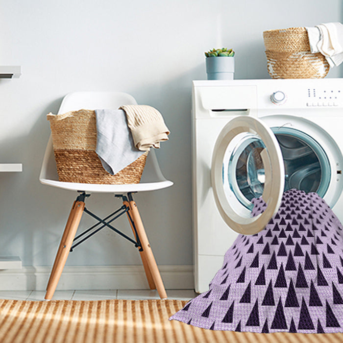 Machine Washable Transitional Bright Grape Purple Rug in a Washing Machine, wshpat3799pur