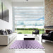 Machine Washable Transitional Bright Grape Purple Rug in a Kitchen, wshpat3799pur