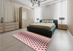 Patterned Light Rose Pink Rug in a Bedroom, pat3799rd