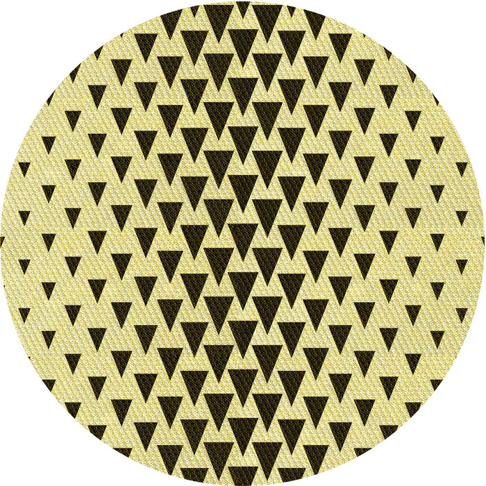 Square Patterned Oak Brown Rug, pat3799yw