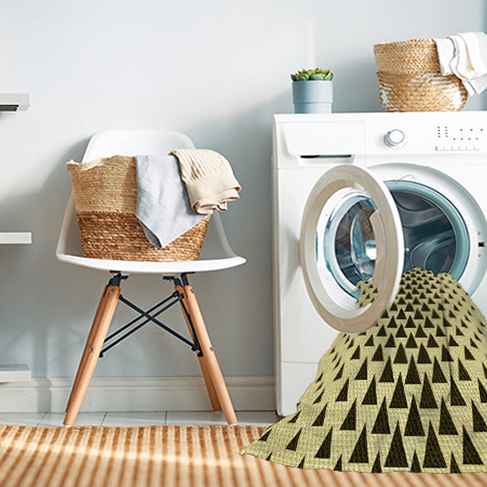 Machine Washable Transitional Oak Brown Rug in a Washing Machine, wshpat3799yw