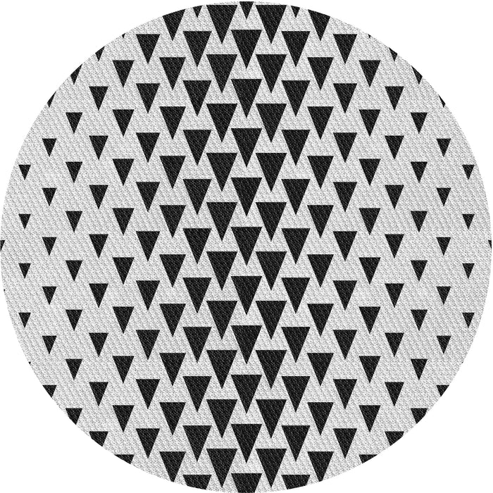 Sideview of Patterned Gray Novelty Rug, pat3799