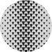 Sideview of Patterned Gray Novelty Rug, pat3799