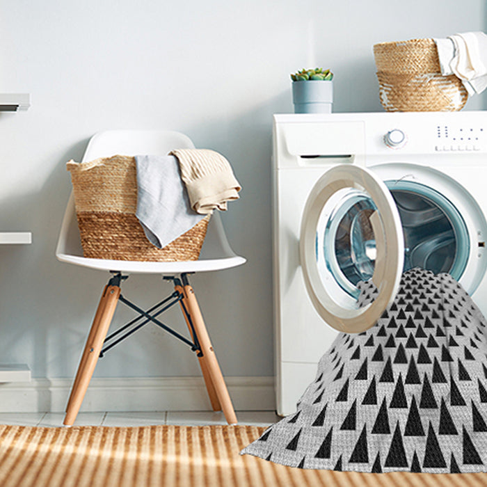 Machine Washable Transitional Gray Rug in a Washing Machine, wshpat3799