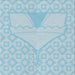 Square Patterned Blue Novelty Rug, pat37