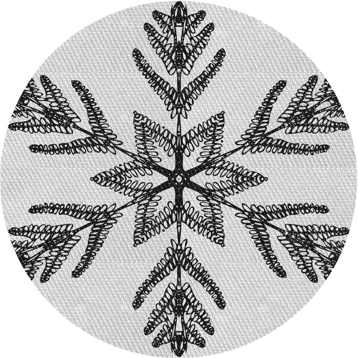 Square Patterned Platinum Gray Rug, pat38gry