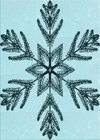 Machine Washable Transitional Deep-Sea Green Rug, wshpat38lblu