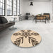 Patterned Light Brown Rug in a Kitchen, pat38org