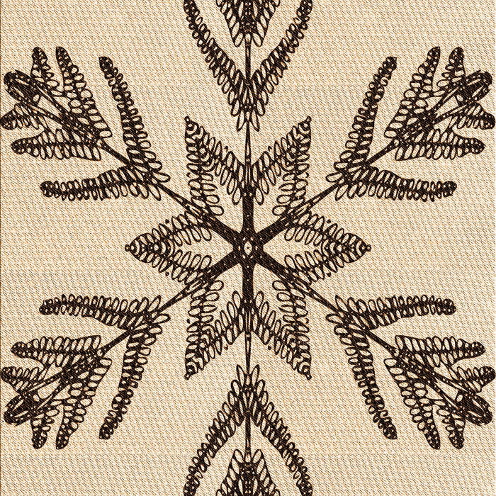 Square Patterned Light Brown Rug in a Living Room, pat38org