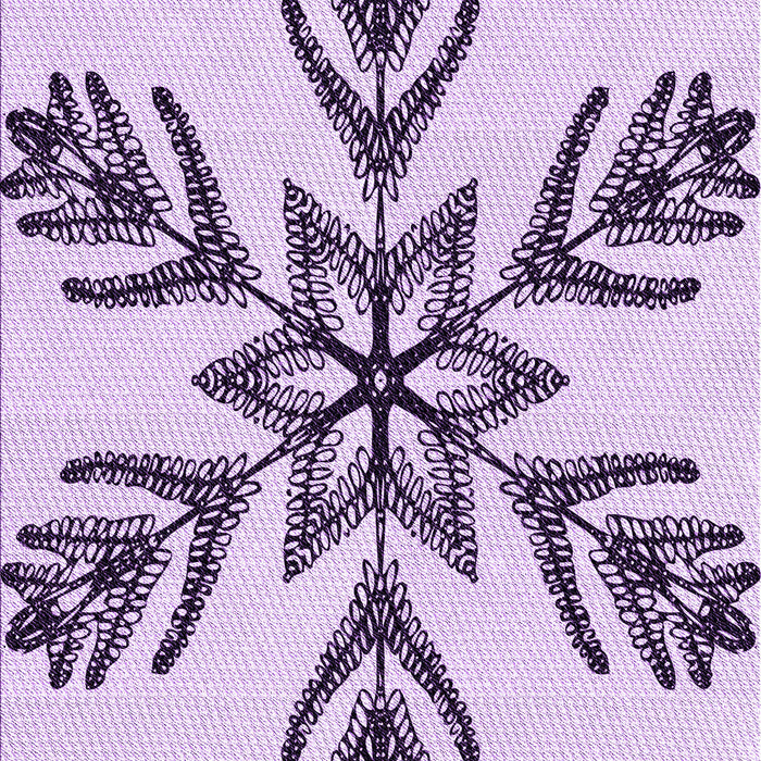 Machine Washable Transitional Purple Flower Purple Rug, wshpat38pur