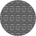 Square Patterned Gunmetal Gray Rug, pat380gry