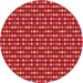 Square Patterned Red Rug, pat380rd