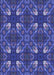 Patterned Light Slate Blue Rug, pat3800blu