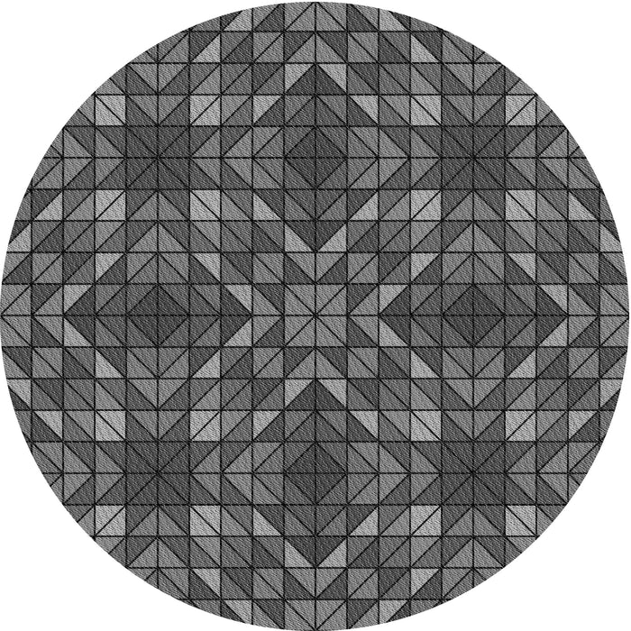 Square Machine Washable Transitional Dark Gray Black Rug in a Living Room, wshpat3800gry