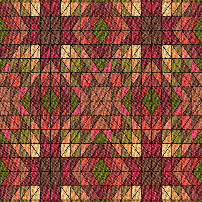 Patterned Red Rug, pat3800org